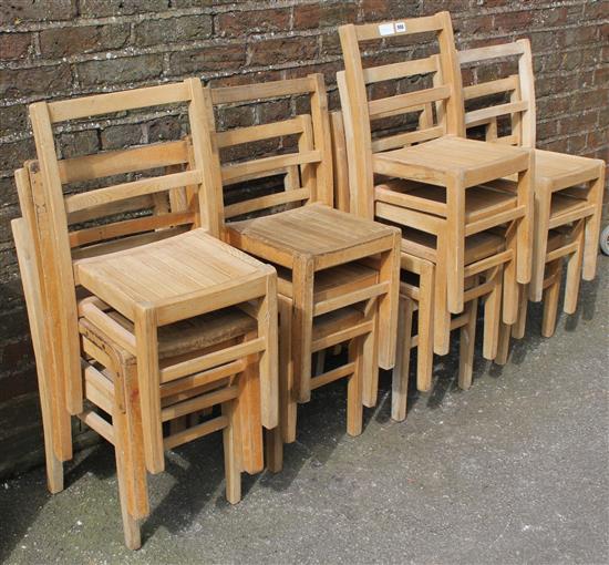 14 childrens school chairs